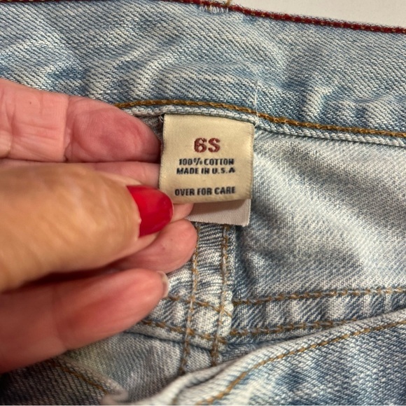 Abercrombie & Fitch Distressed Vintage Lightwash Button Fly Boot Cut 6 - Picture 8 of 15